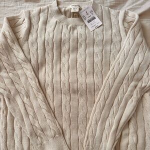 Crew cut Cable Knit Cream Sweater. Kid s or A xxs